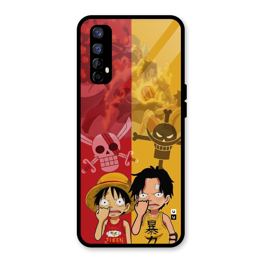 Luffy And Ace Glass Back Case for Realme 7