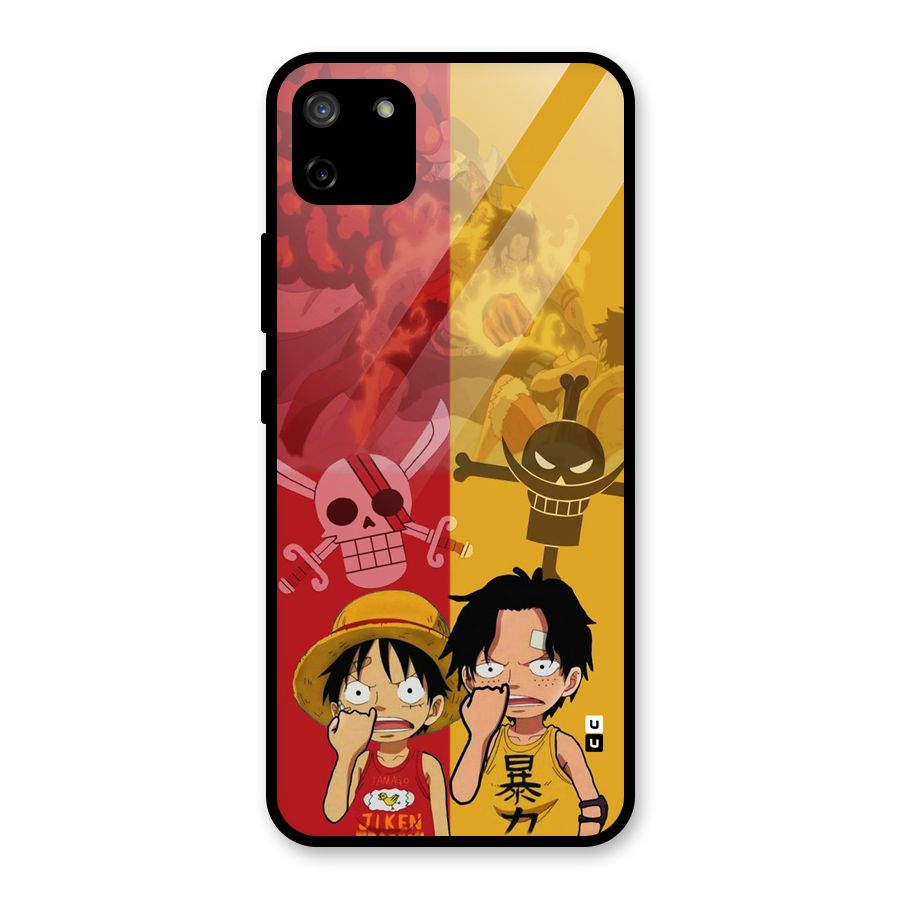 Luffy And Ace Glass Back Case for Realme C11