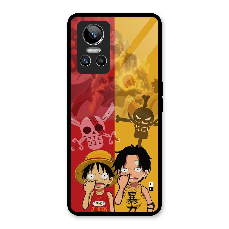 Luffy And Ace Glass Back Case for Realme GT Neo 3