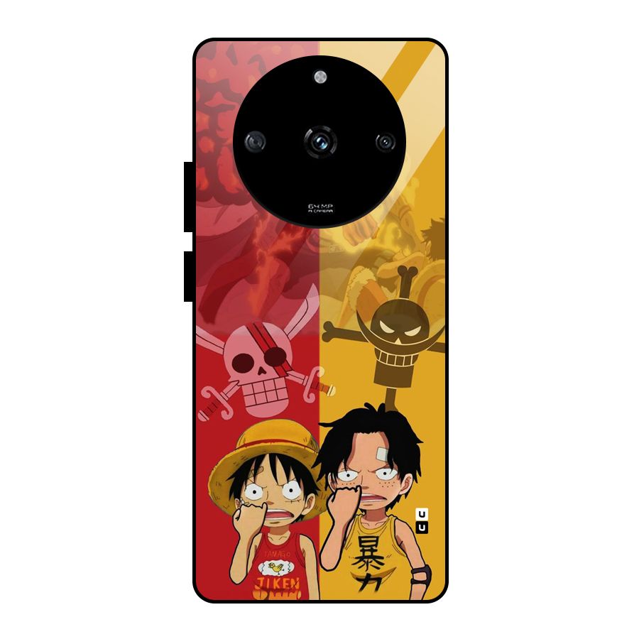 Luffy And Ace Glass Back Case for Realme Narzo 60 5G