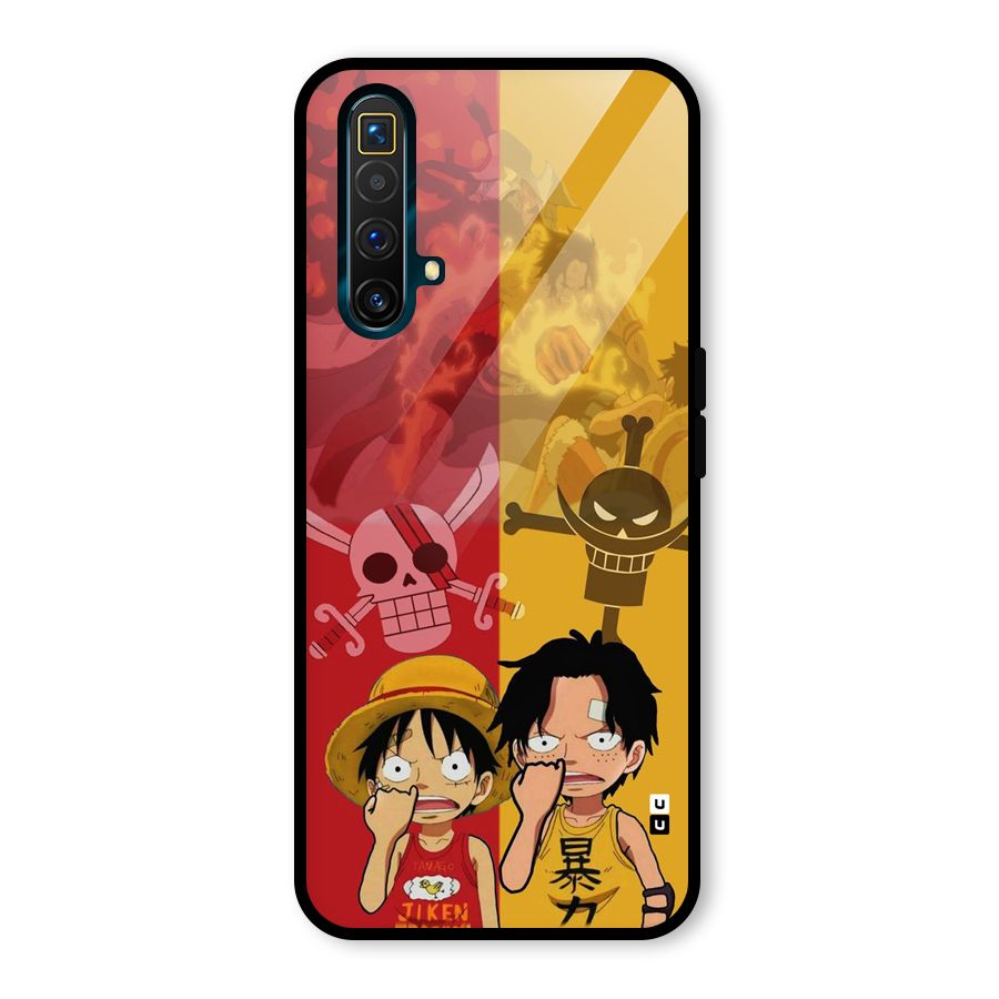 Luffy And Ace Glass Back Case for Realme X3 SuperZoom
