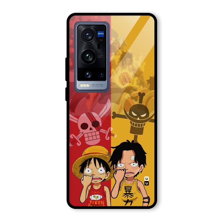 Luffy And Ace Glass Back Case for Vivo X60 Pro Plus