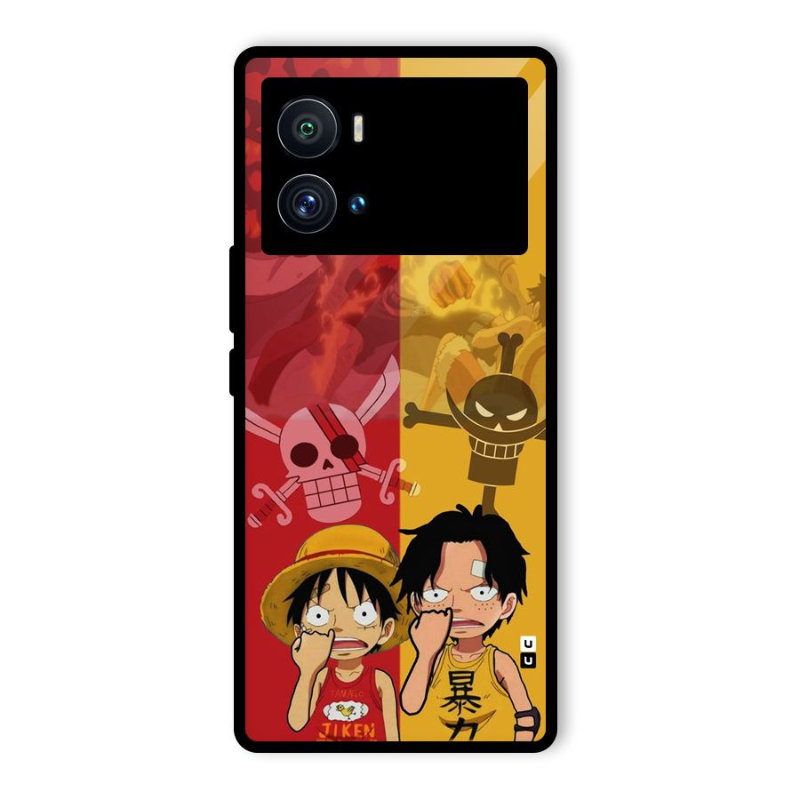 Luffy And Ace Glass Back Case for Vivo iQOO 9 Pro