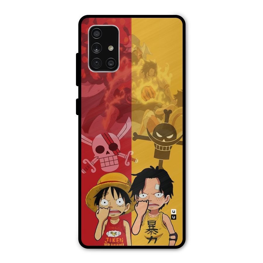 Luffy And Ace Metal Back Case for Galaxy A71
