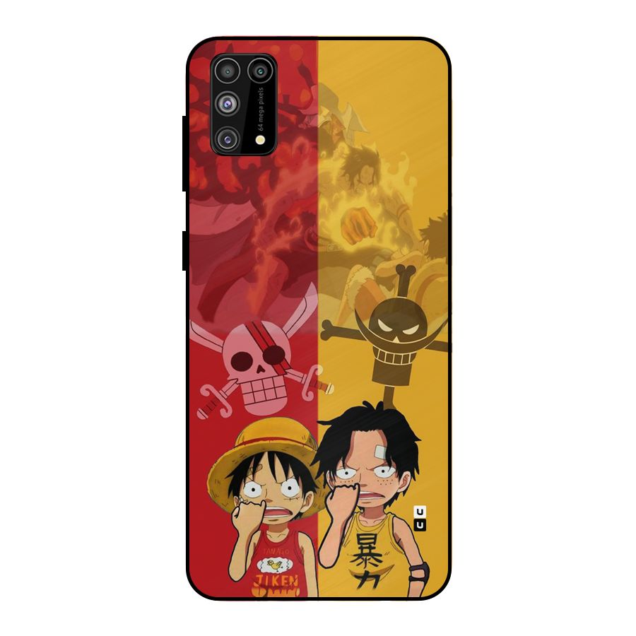 Luffy And Ace Metal Back Case for Galaxy F41