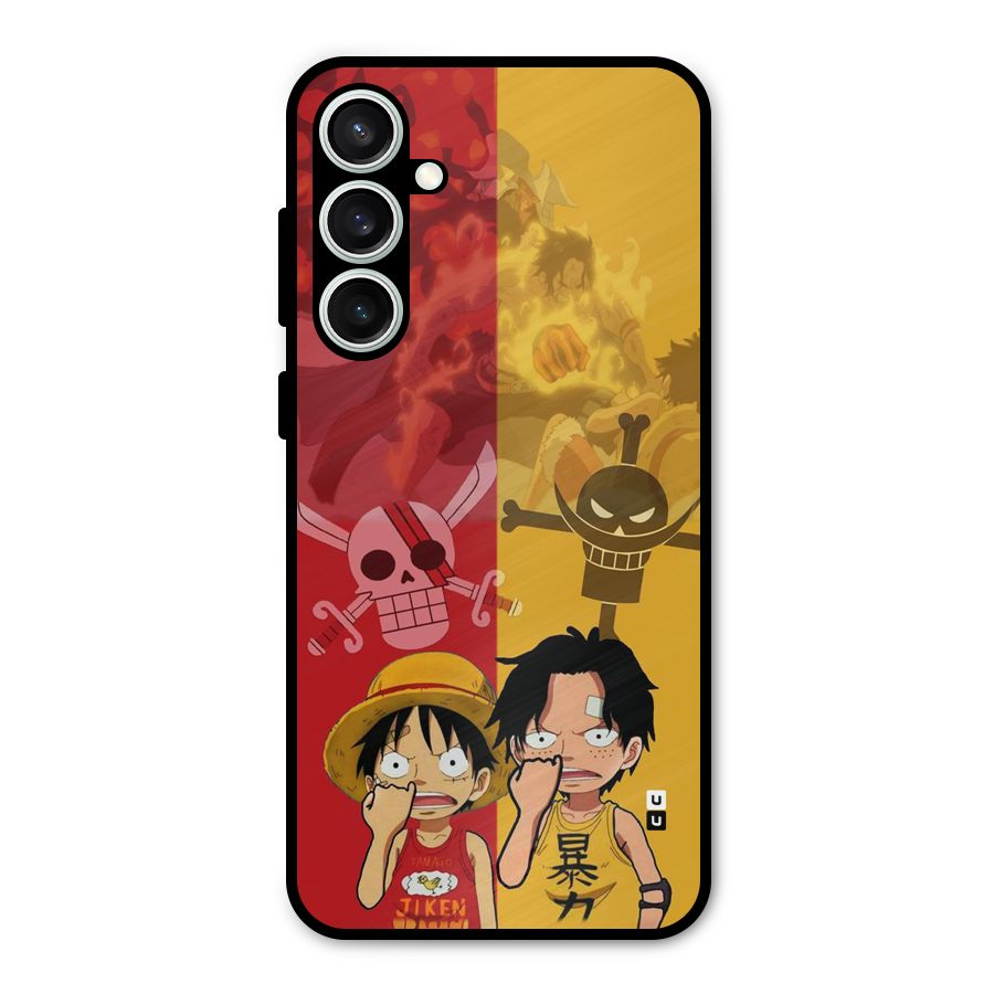 Luffy And Ace Metal Back Case for Galaxy S23 FE