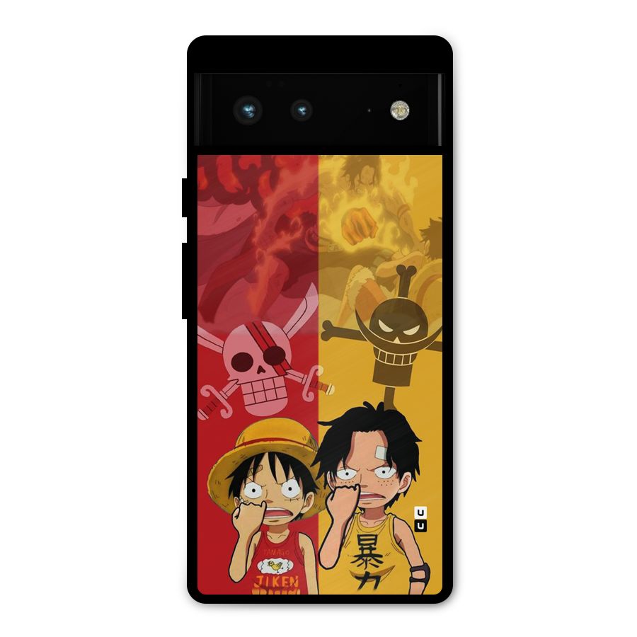 Luffy And Ace Metal Back Case for Google Pixel 6