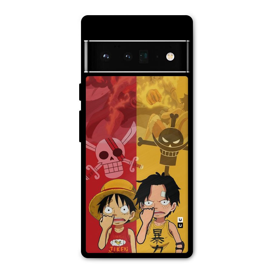 Luffy And Ace Metal Back Case for Google Pixel 6 Pro