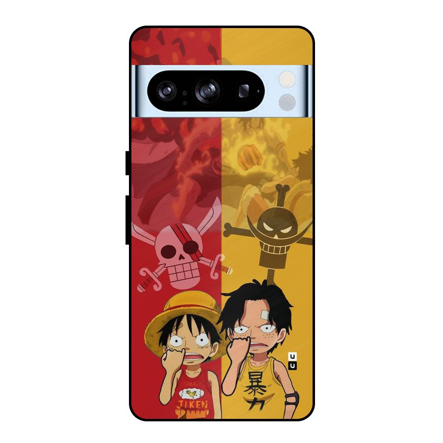 Luffy And Ace Metal Back Case for Google Pixel 8 Pro