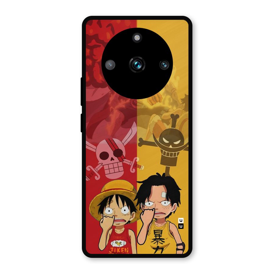 Luffy And Ace Metal Back Case for Realme 11 Pro Plus
