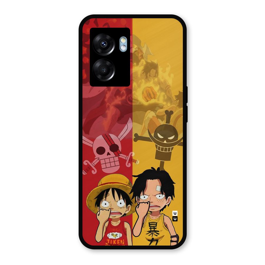 Luffy And Ace Metal Back Case for Realme Narzo 50 5G