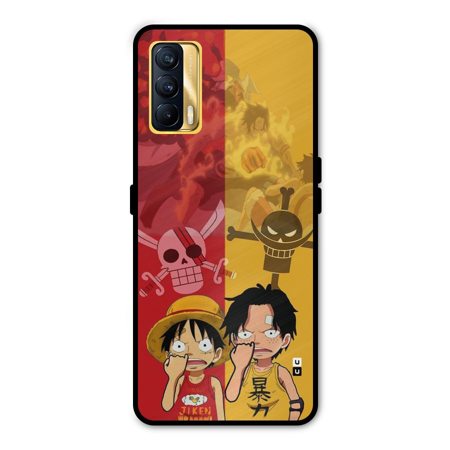 Luffy And Ace Metal Back Case for Realme X7