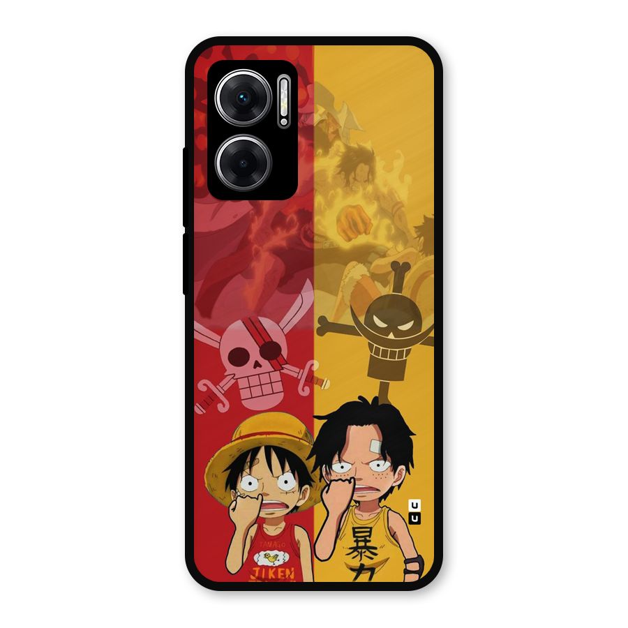 Luffy And Ace Metal Back Case for Redmi 11 Prime 5G