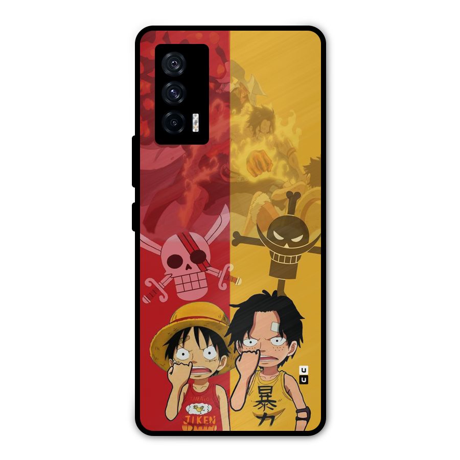Luffy And Ace Metal Back Case for iQOO 7 5G