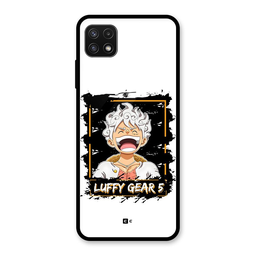 Luffy Gear 5 Glass Back Case for Galaxy A22 5G