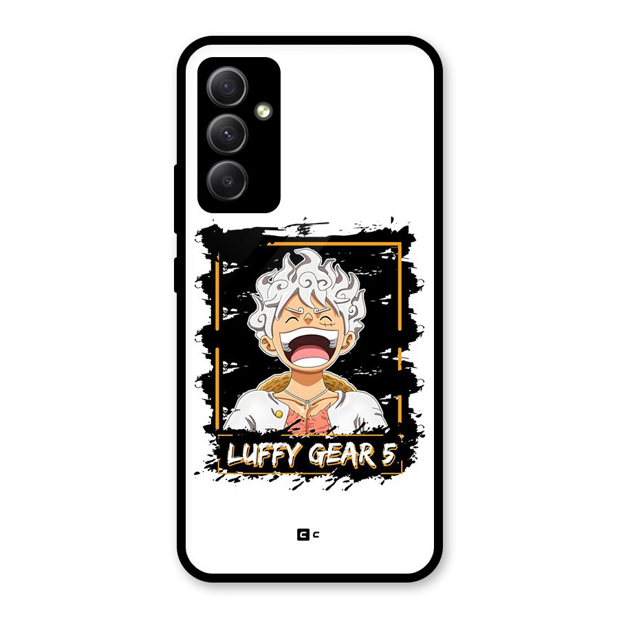 Luffy Gear 5 Glass Back Case for Galaxy A34