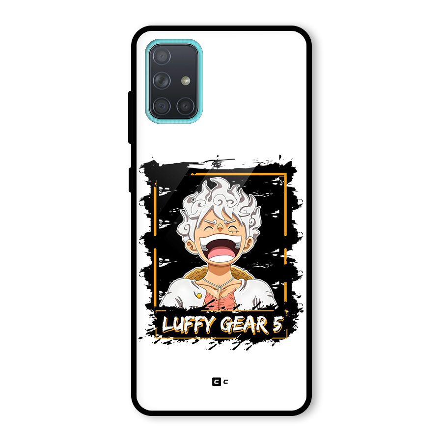 Luffy Gear 5 Glass Back Case for Galaxy A71