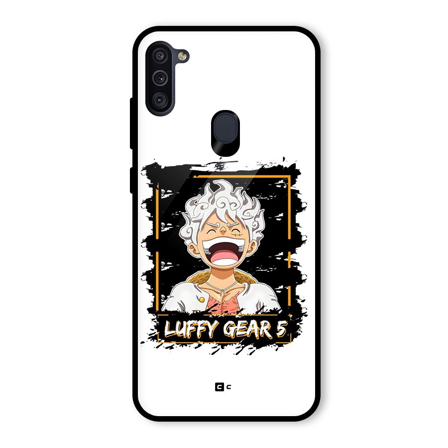 Luffy Gear 5 Glass Back Case for Galaxy M11