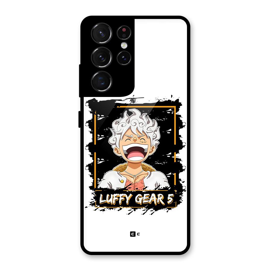 Luffy Gear 5 Glass Back Case for Galaxy S21 Ultra 5G