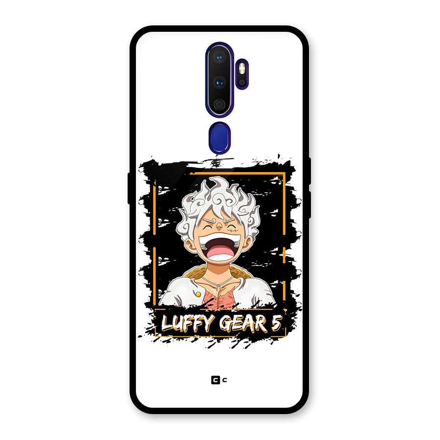 Luffy Gear 5 Glass Back Case for Oppo A9 (2020)