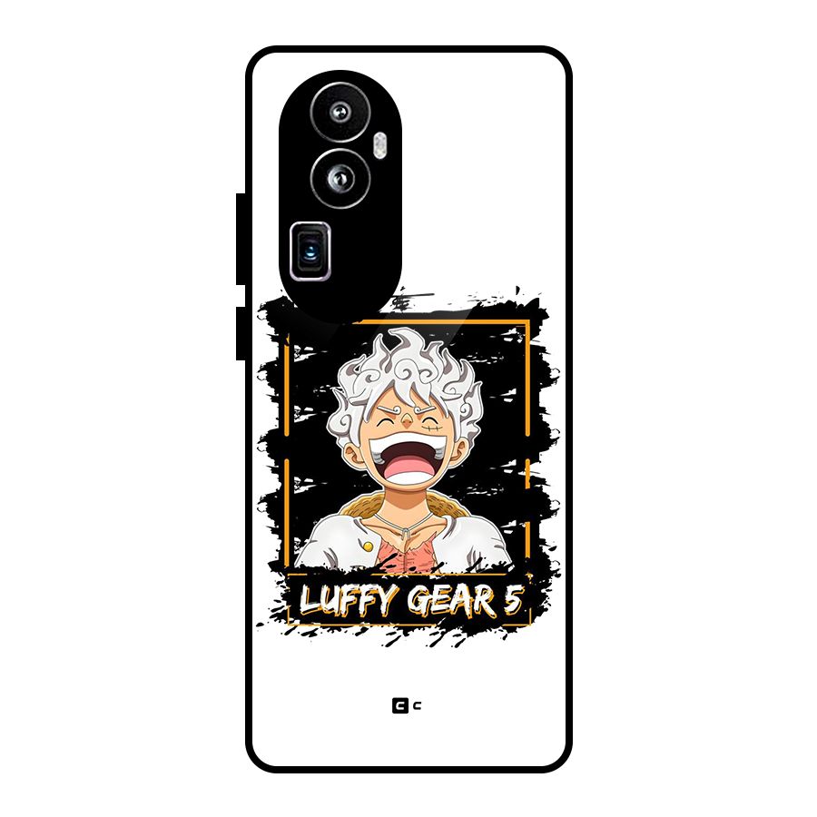 Luffy Gear 5 Glass Back Case for Oppo Reno10 Pro Plus