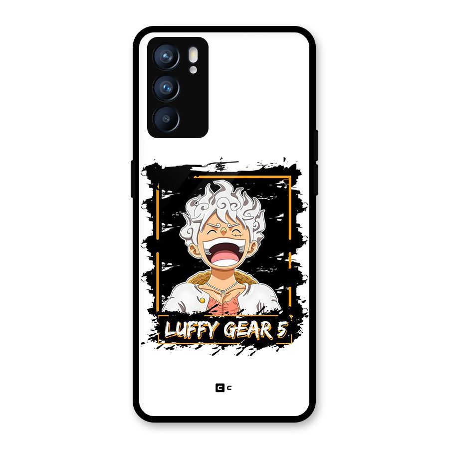 Luffy Gear 5 Glass Back Case for Oppo Reno6 5G