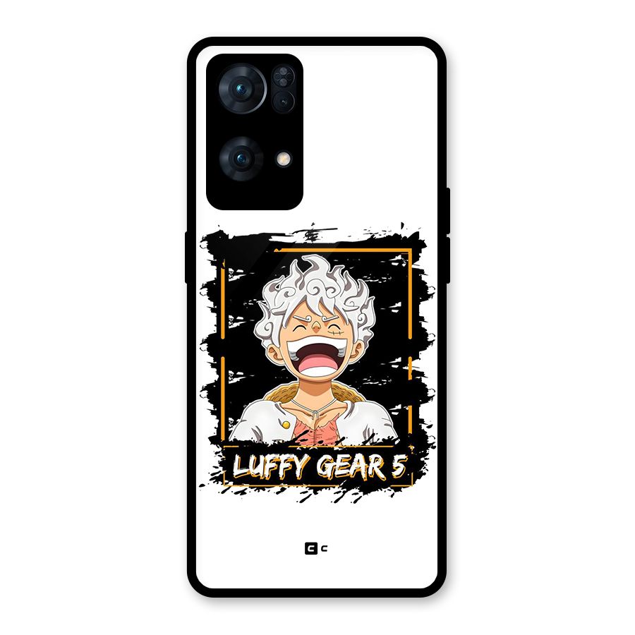 Luffy Gear 5 Glass Back Case for Oppo Reno7 Pro 5G