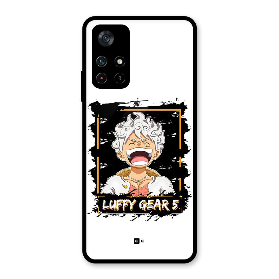 Luffy Gear 5 Glass Back Case for Poco M4 Pro 5G