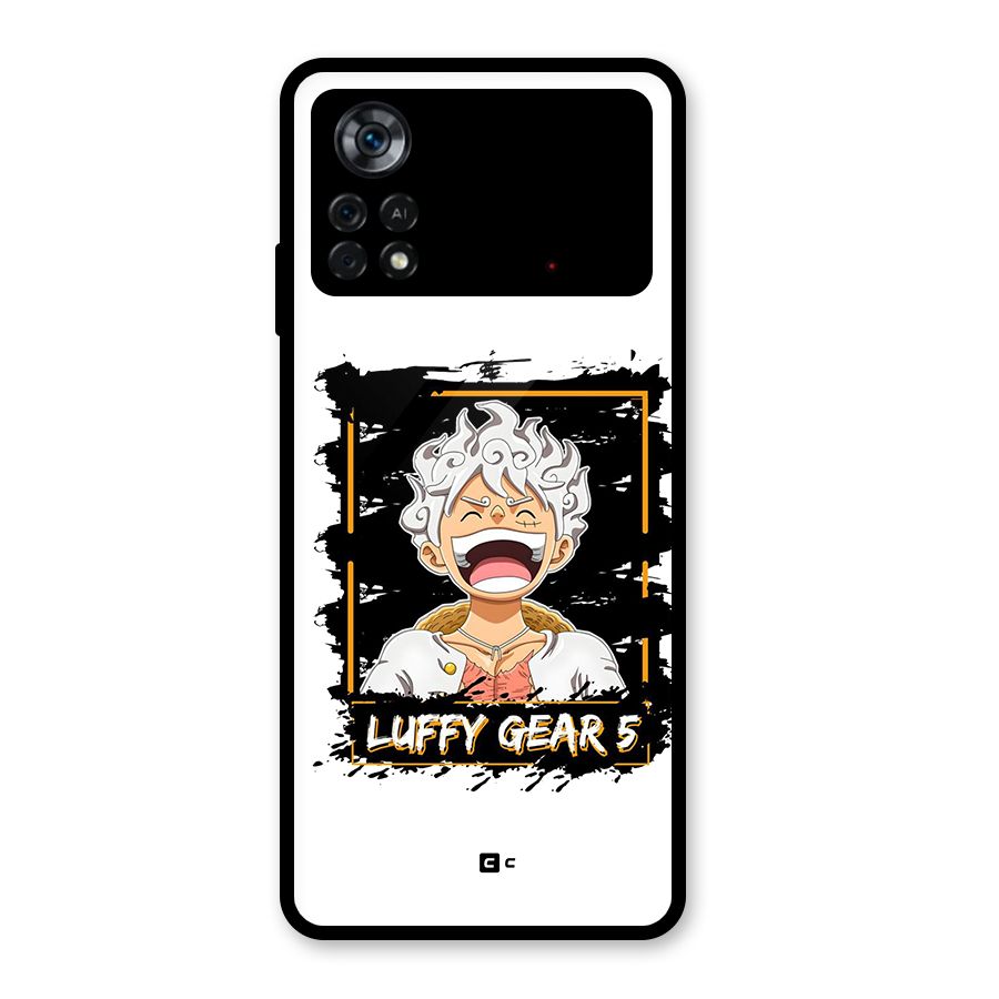 Luffy Gear 5 Glass Back Case for Poco X4 Pro 5G