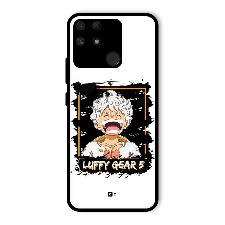 Luffy Gear 5 Glass Back Case for Realme Narzo 50A