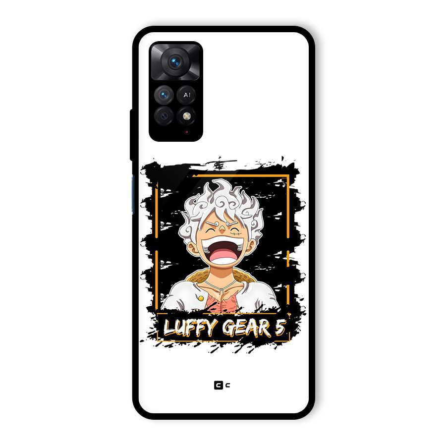 Luffy Gear 5 Glass Back Case for Redmi Note 11 Pro