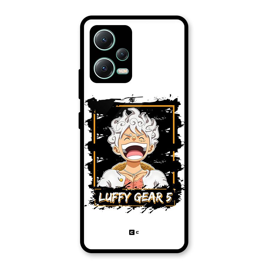 Luffy Gear 5 Glass Back Case for Redmi Note 12 5G