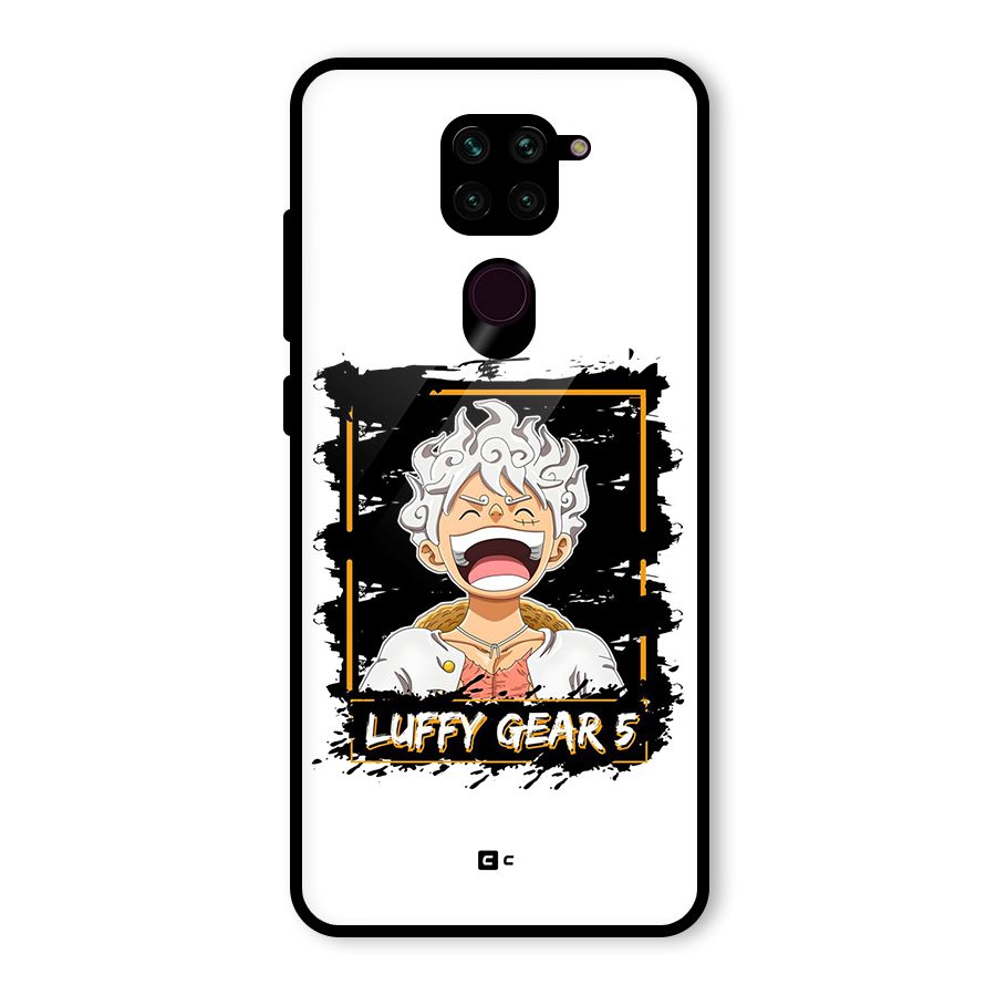 Luffy Gear 5 Glass Back Case for Redmi Note 9