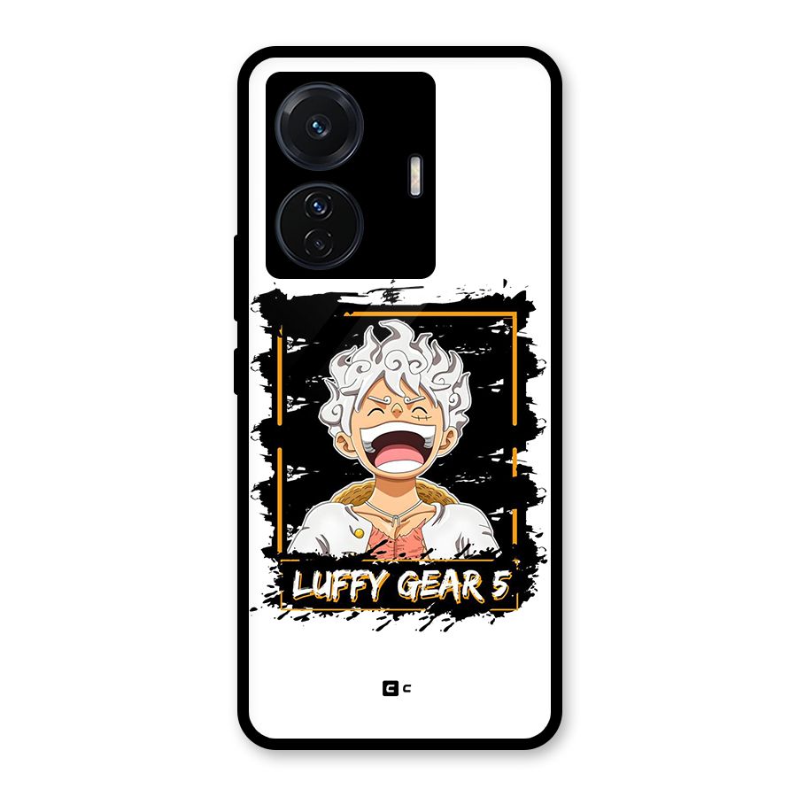 Luffy Gear 5 Glass Back Case for Vivo T1 Pro