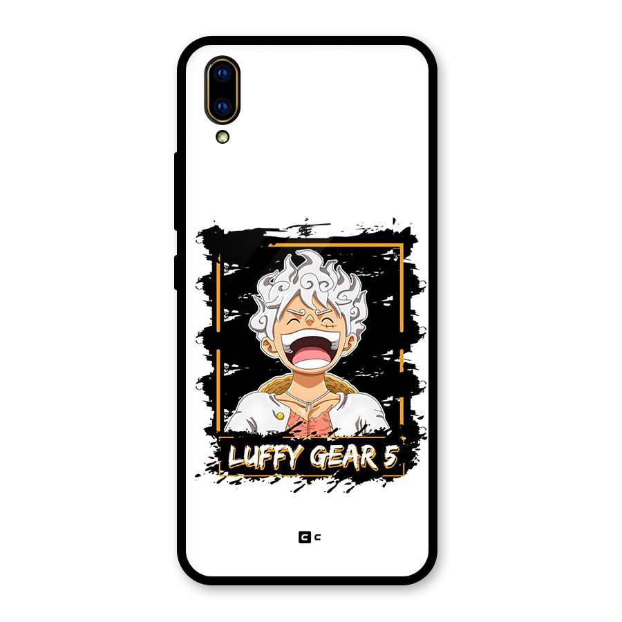 Luffy Gear 5 Glass Back Case for Vivo V11 Pro