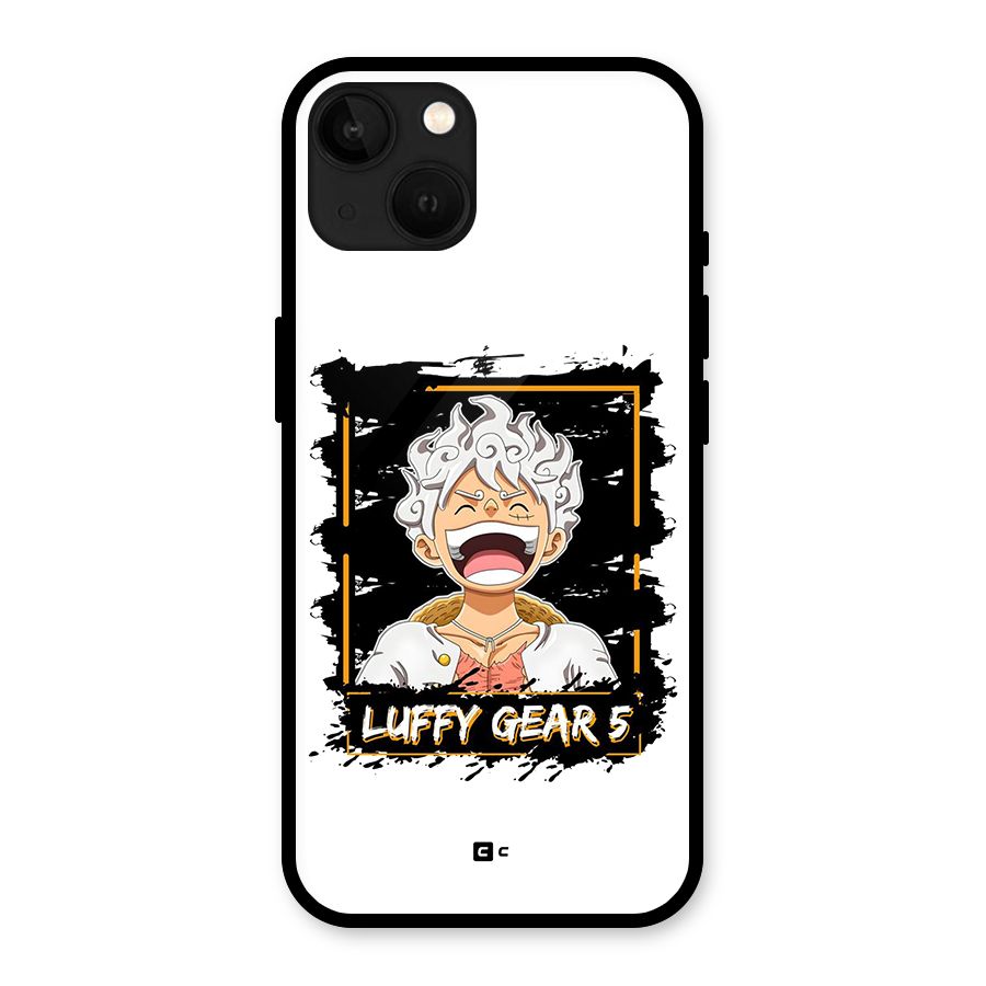 Luffy Gear 5 Glass Back Case for iPhone 13