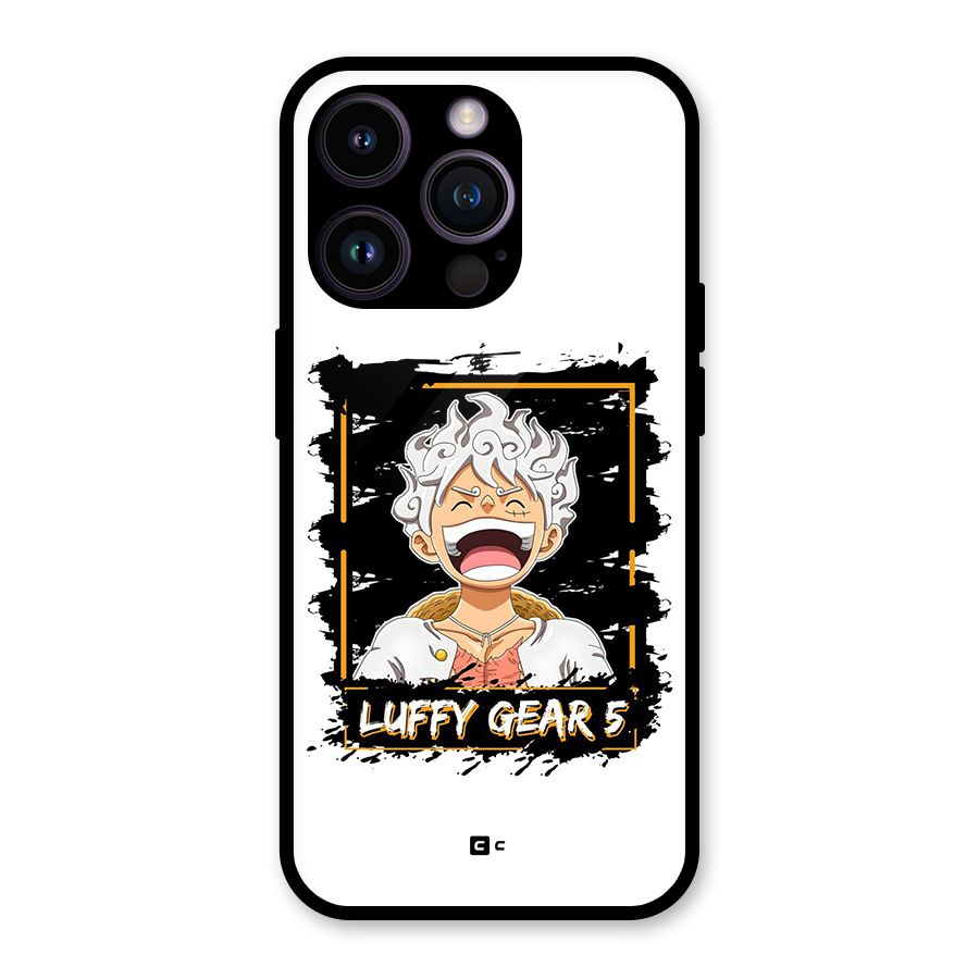 Luffy Gear 5 Glass Back Case for iPhone 14 Pro