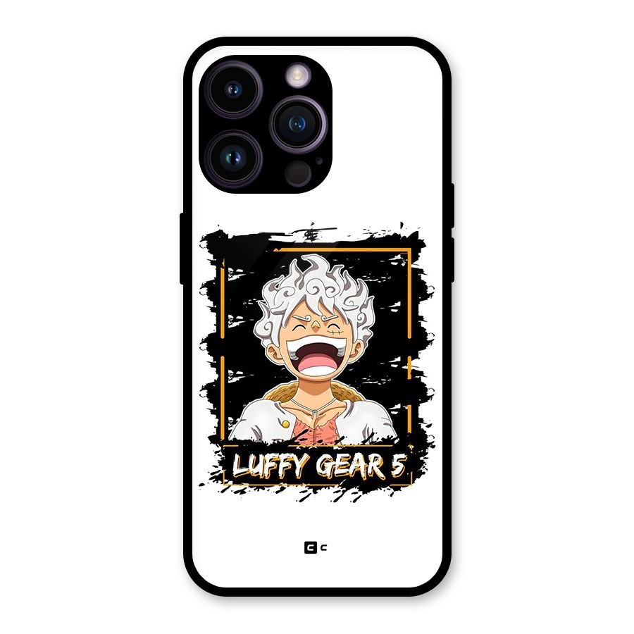 Luffy Gear 5 Glass Back Case for iPhone 14 Pro Max