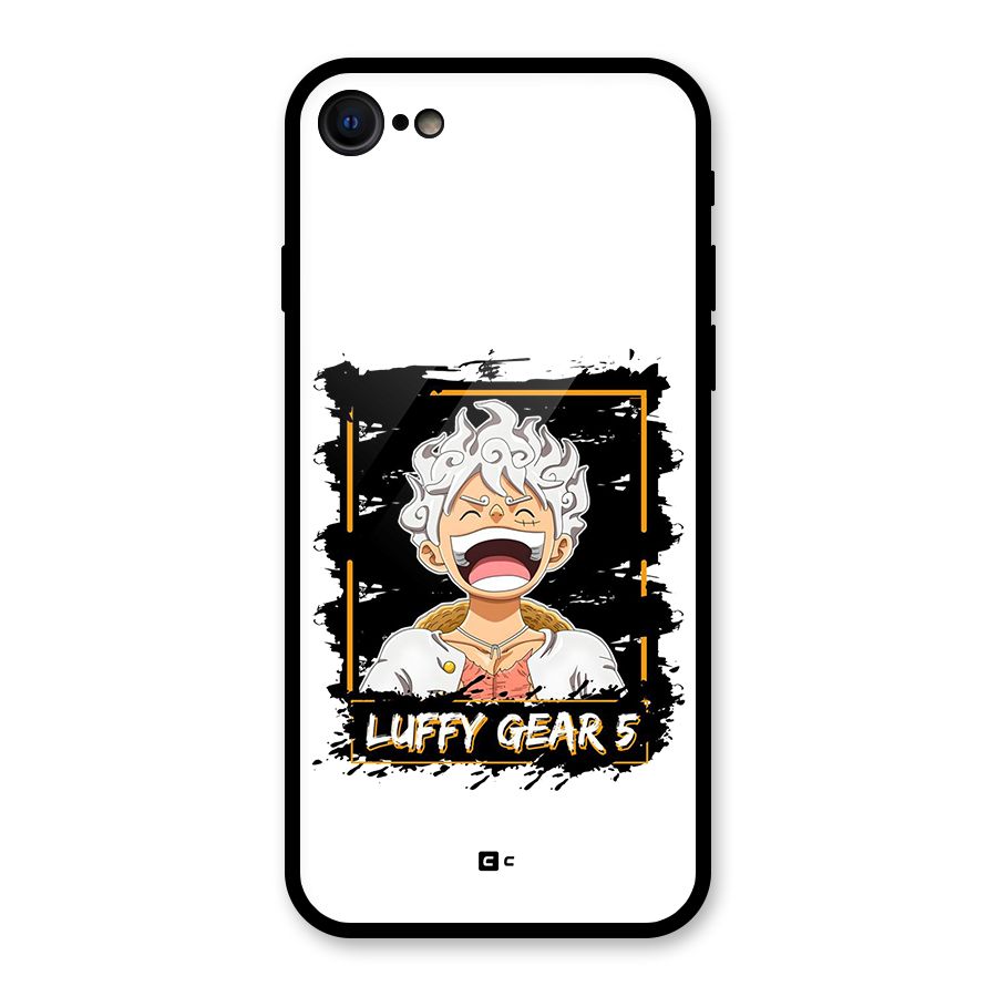 Luffy Gear 5 Glass Back Case for iPhone SE 2022