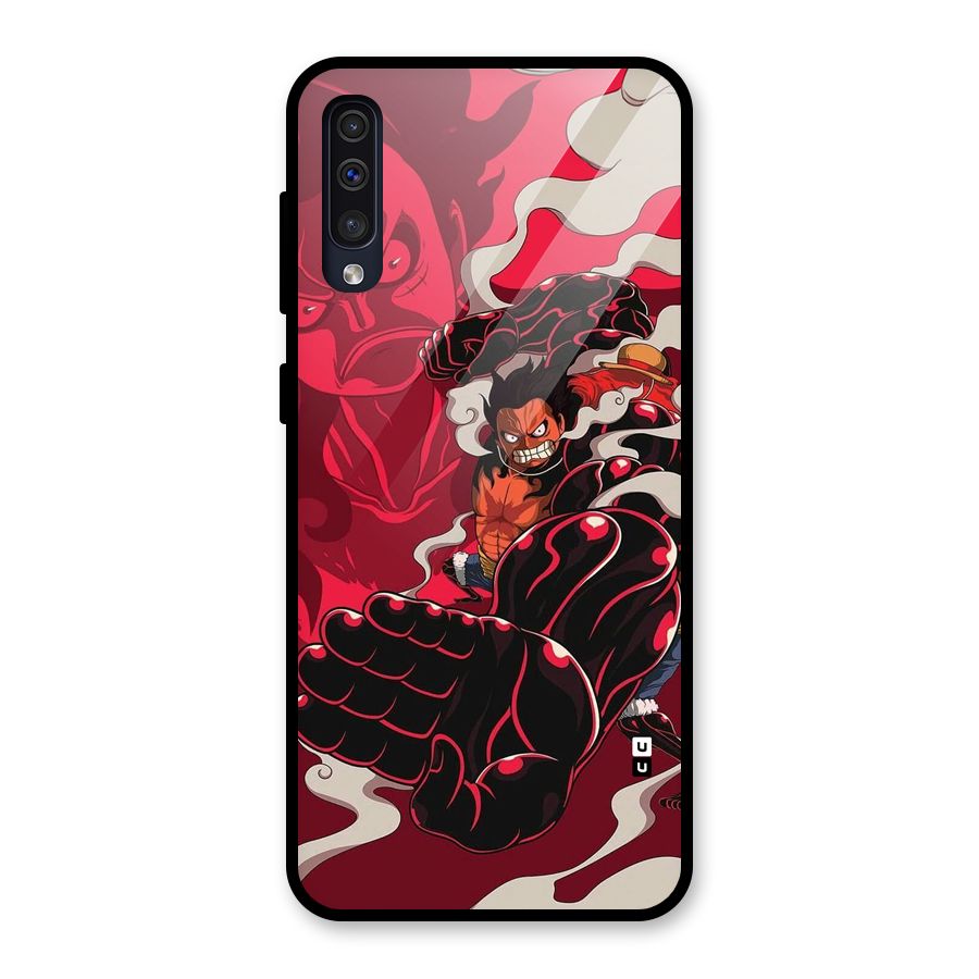 Luffy Gear Fourth Glass Back Case for Galaxy A30s
