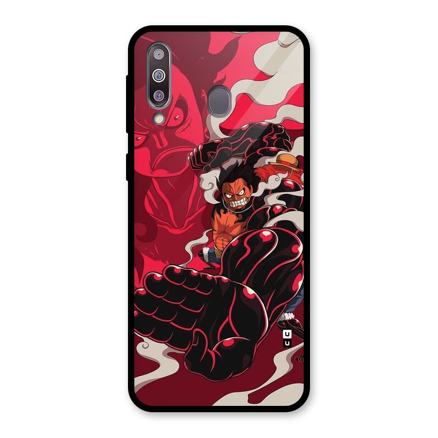 Luffy Gear Fourth Glass Back Case for Galaxy M30