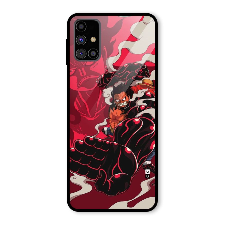 Luffy Gear Fourth Glass Back Case for Galaxy M31s