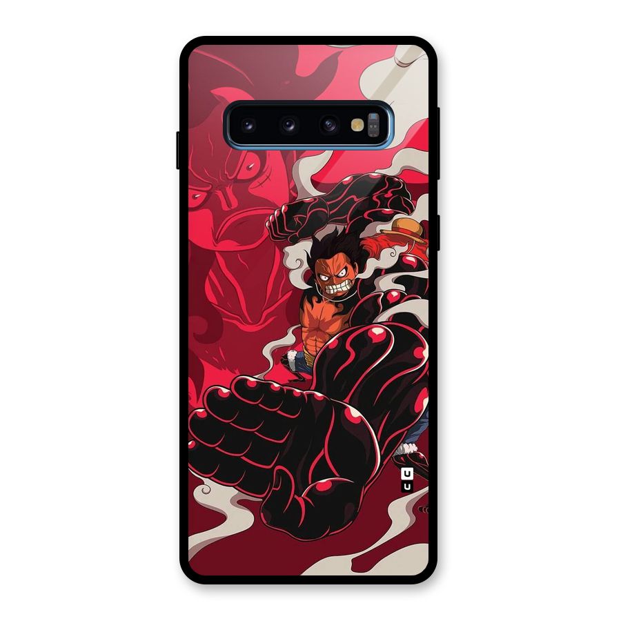 Luffy Gear Fourth Glass Back Case for Galaxy S10