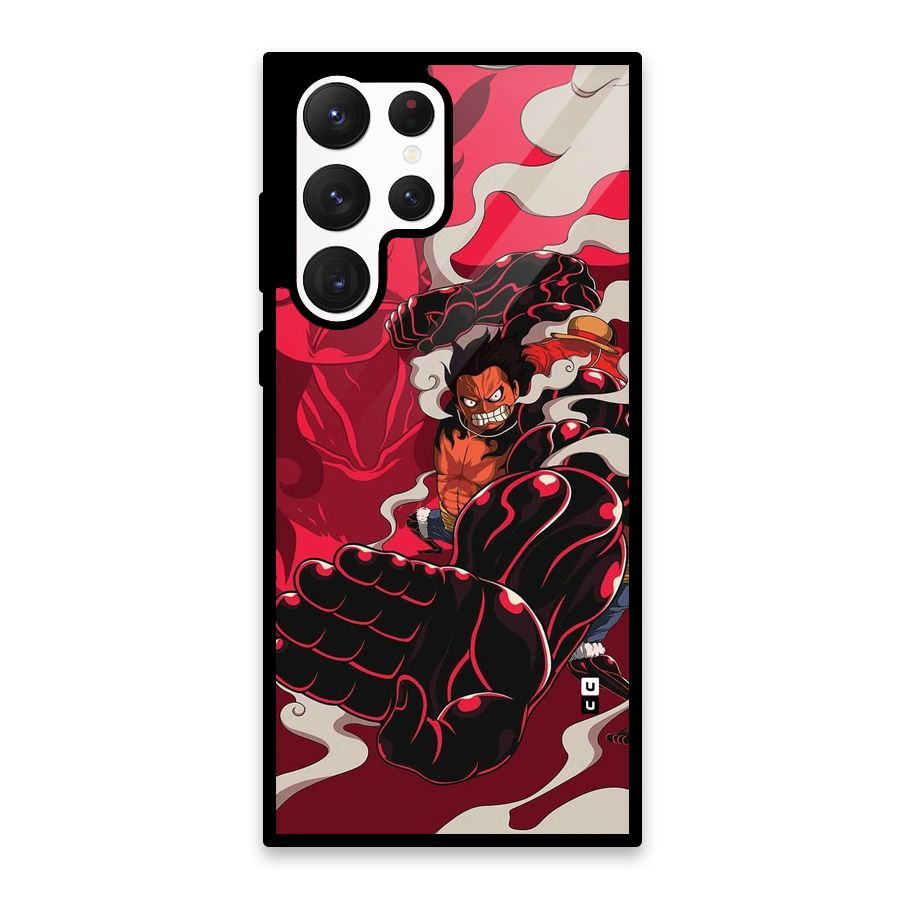 Luffy Gear Fourth Glass Back Case for Galaxy S22 Ultra 5G