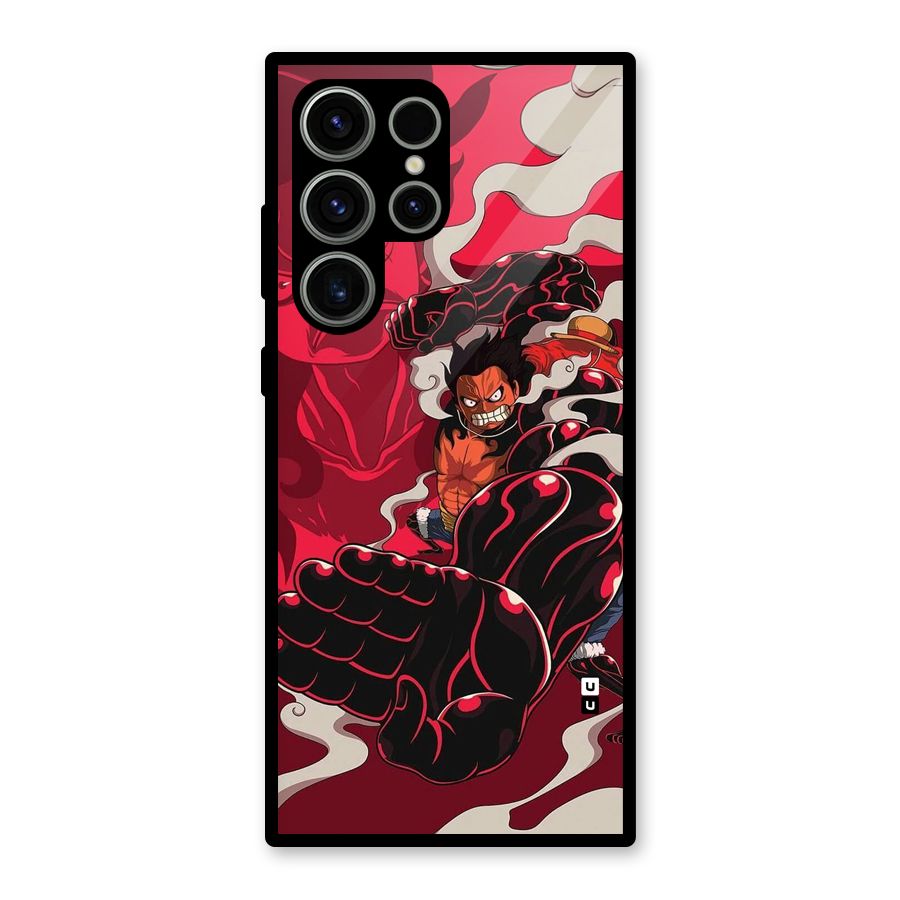 Luffy Gear Fourth Glass Back Case for Galaxy S23 Ultra