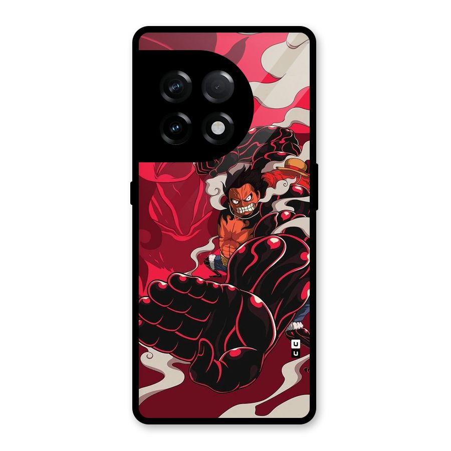 Luffy Gear Fourth Glass Back Case for OnePlus 11R
