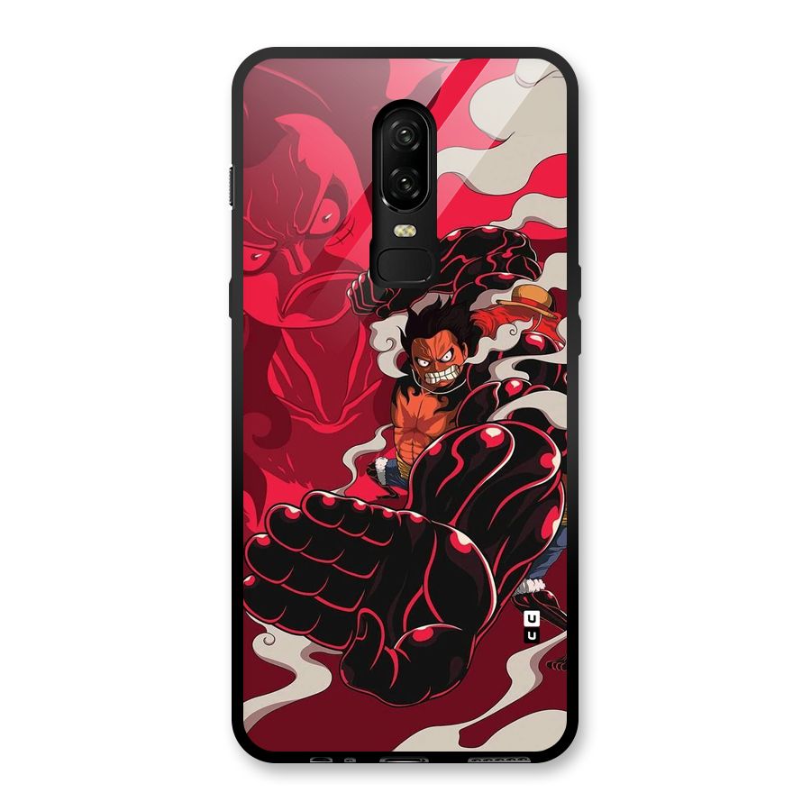 Luffy Gear Fourth Glass Back Case for OnePlus 6