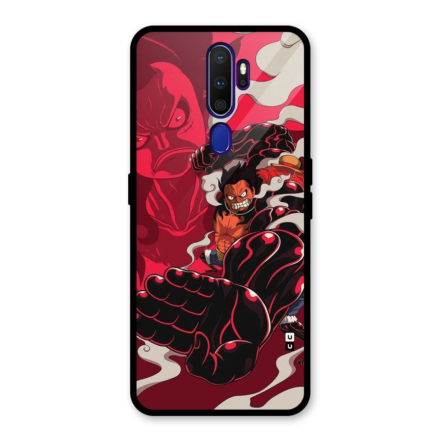 Luffy Gear Fourth Glass Back Case for Oppo A9 (2020)