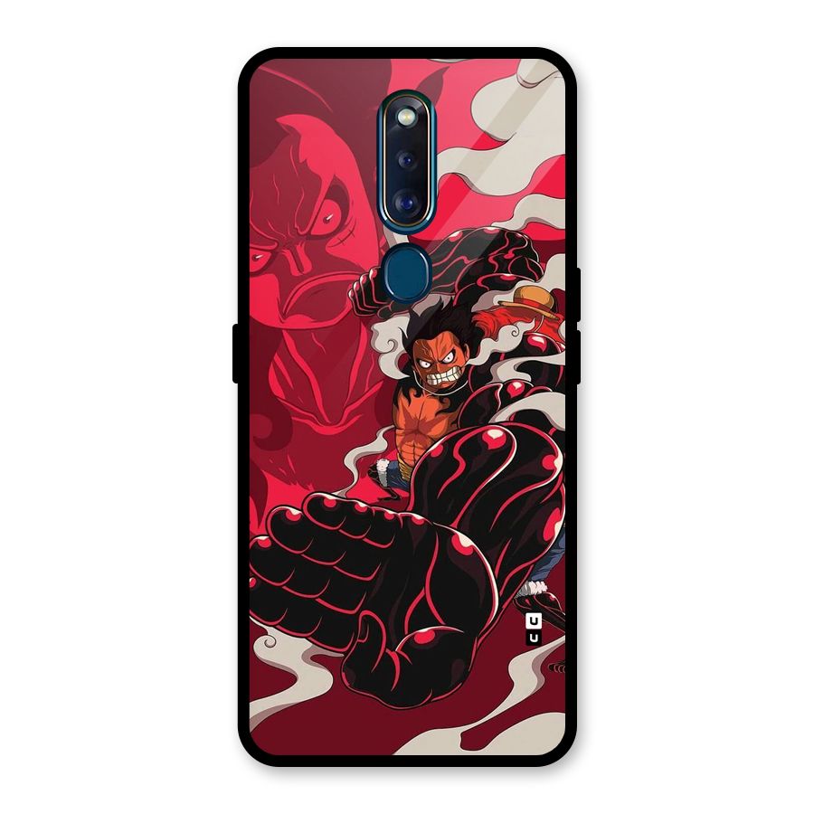 Luffy Gear Fourth Glass Back Case for Oppo F11 Pro