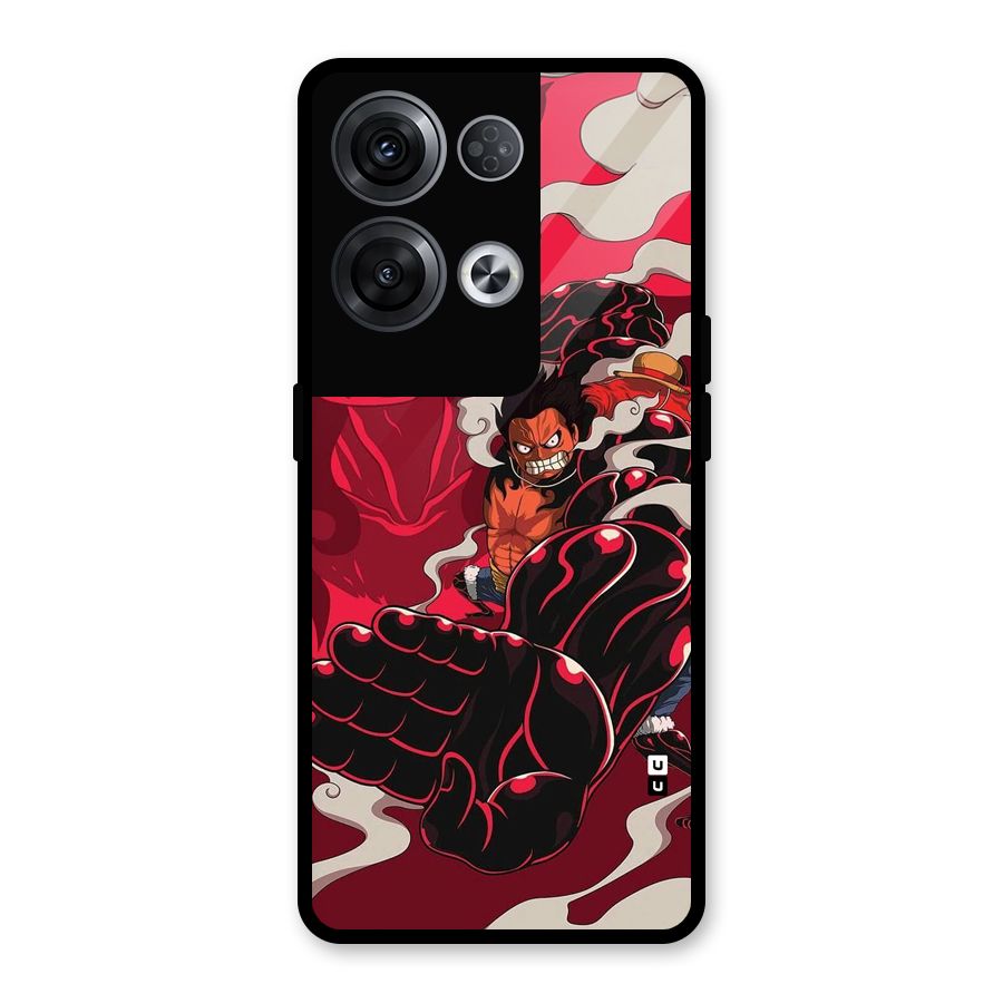 Luffy Gear Fourth Glass Back Case for Oppo Reno8 Pro 5G